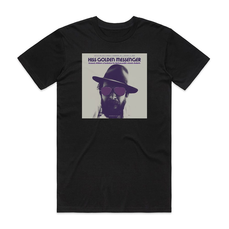 Hiss Golden Messenger Forward Children A Fundraiser For Durham Public Schools Stud Album Cover T-Shirt Black