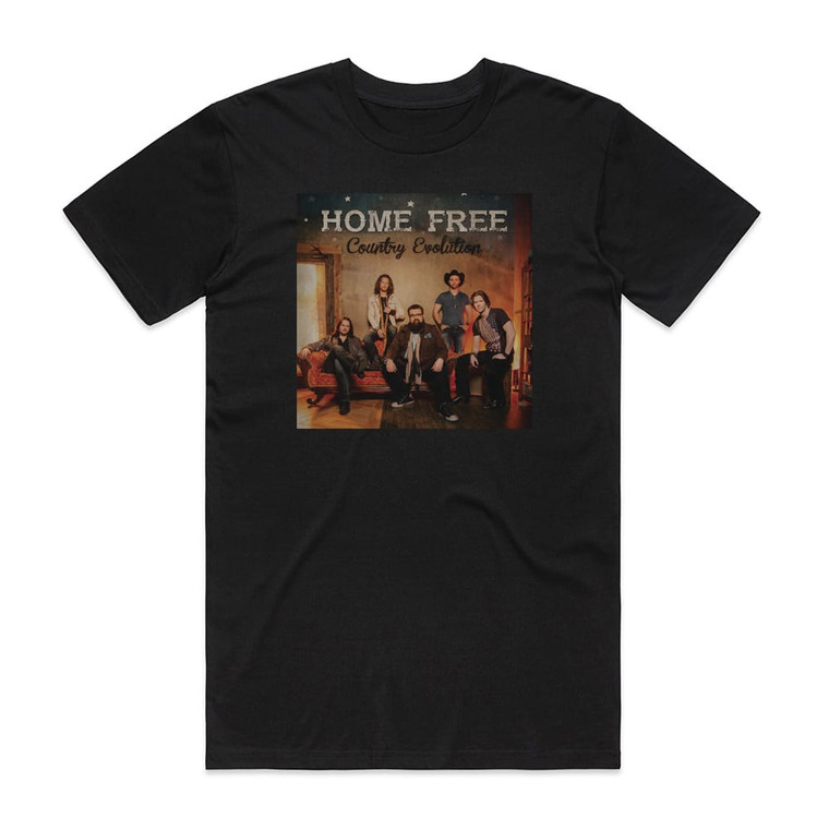 Home Free Country Evolution Album Cover T-Shirt Black