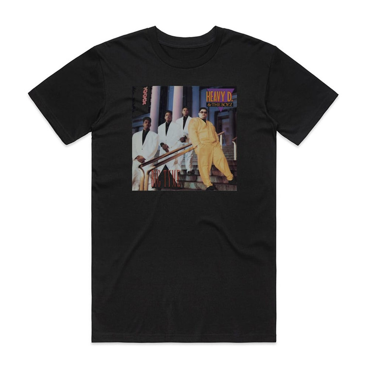 Heavy D and The Boyz Big Tyme Album Cover T-Shirt Black