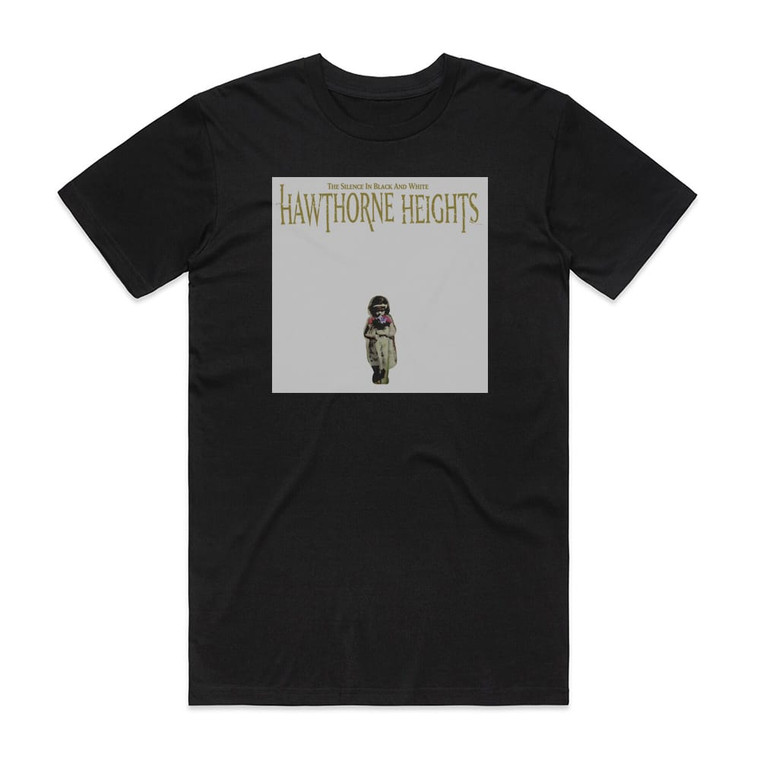Hawthorne Heights The Silence In Black And White Album Cover T-Shirt Black