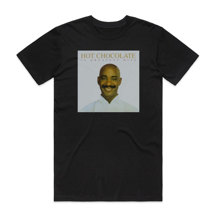 Hot Chocolate Xiv Greatest Hits Album Cover T-Shirt Black