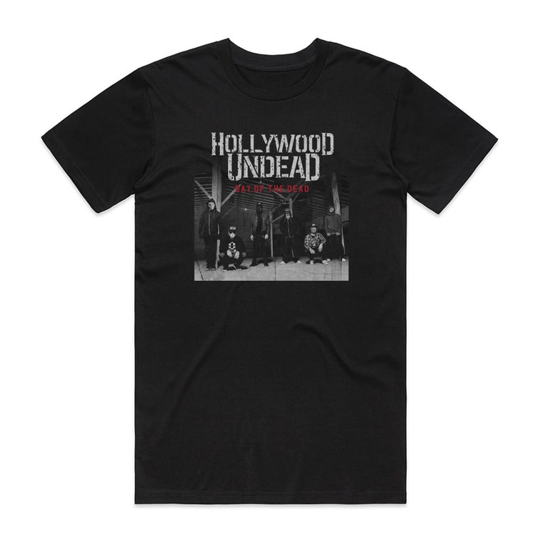 Hollywood Undead Day Of The Dead Album Cover T-Shirt Black