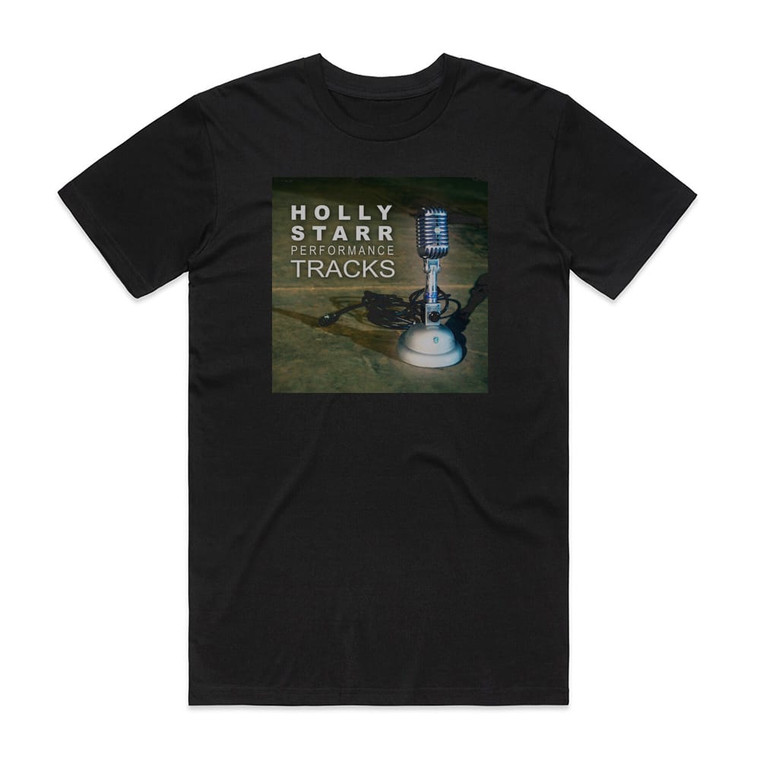Holly Starr Performance Tracks Album Cover T-Shirt Black
