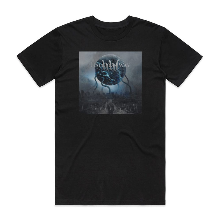 Halcyon Way Conquer Album Cover T-Shirt Black