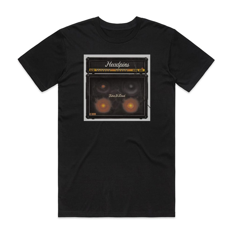Headpins Turn It Loud Album Cover T-Shirt Black