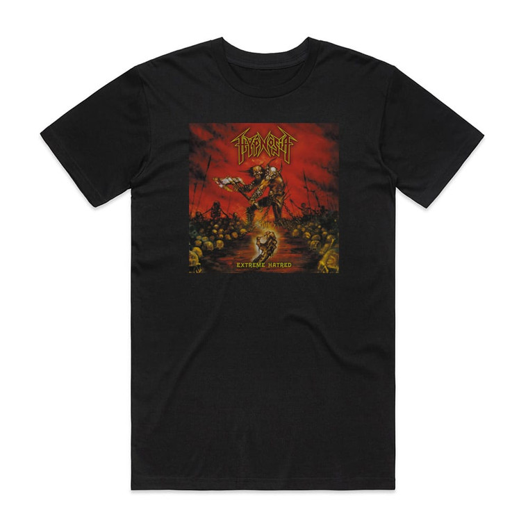 Hypnosia Extreme Hatred Album Cover T-Shirt Black
