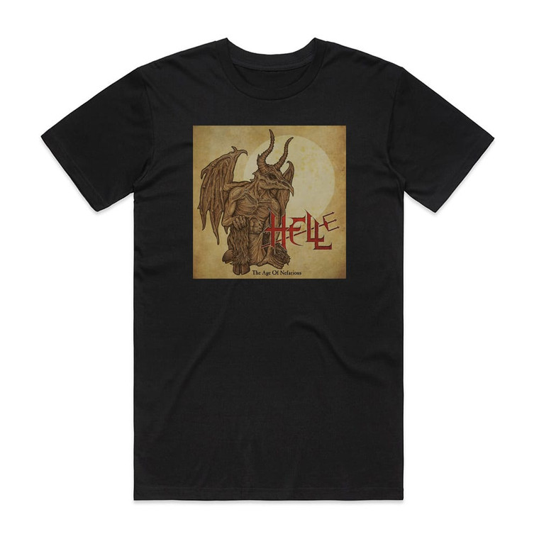Hell The Age Of Nefarious Album Cover T-Shirt Black