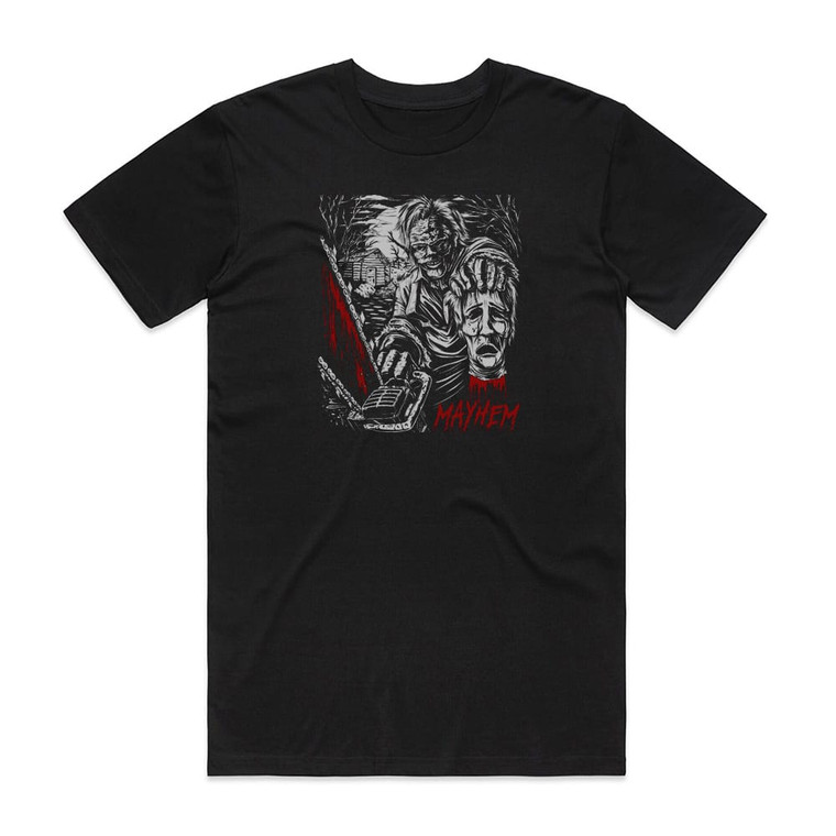 Irony of Fate Mayhem Album Cover T-Shirt Black