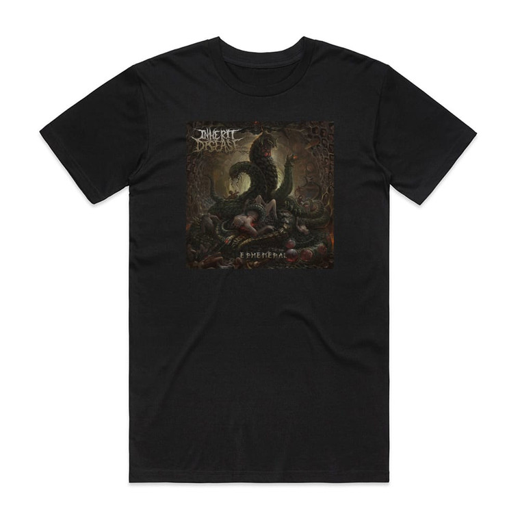 Inherit Disease Ephemeral Album Cover T-Shirt Black