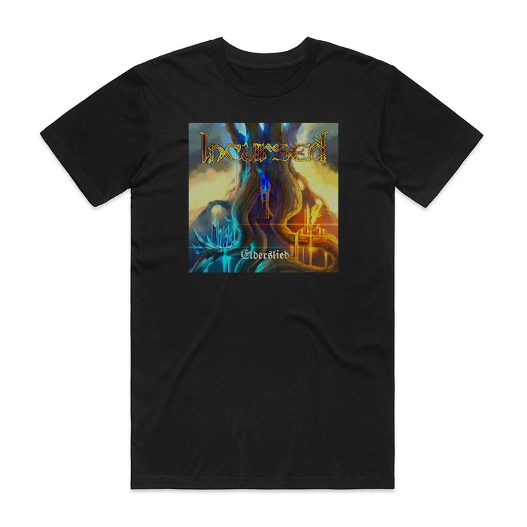 Incursed Elderslied Album Cover T-Shirt Black