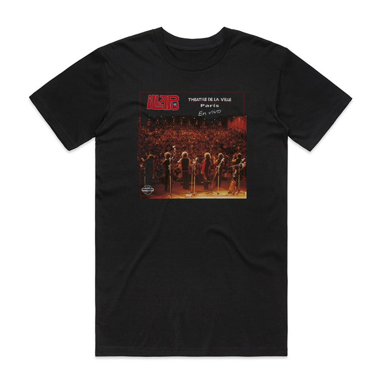 Illapu Theatre De La Ville Paris En Vivo Album Cover T-Shirt Black