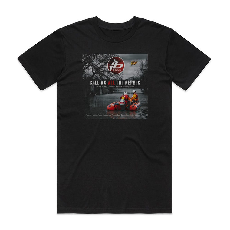 It Bites Calling All The Heroes In Aid Of The Cumbria Flood Recovery Album Cover T-Shirt Black