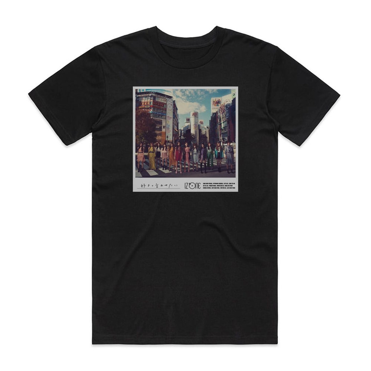 IZ_ONE Empty 3 Album Cover T-Shirt Black