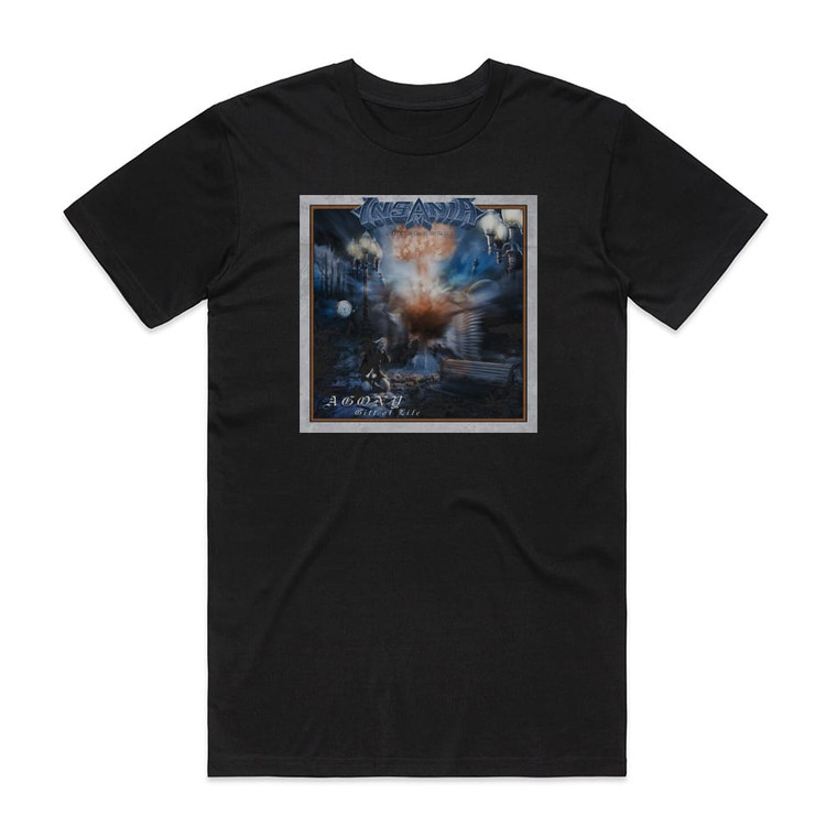 Insania Agony Gift Of Life Album Cover T-Shirt Black