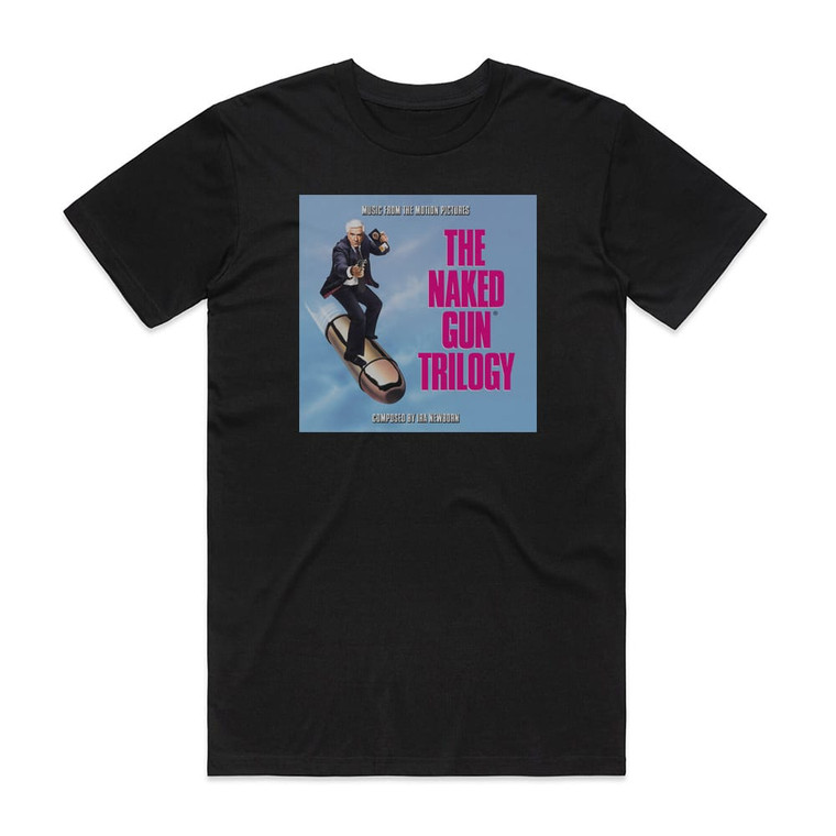 Ira Newborn The Naked Gun Trilogy Album Cover T-Shirt Black
