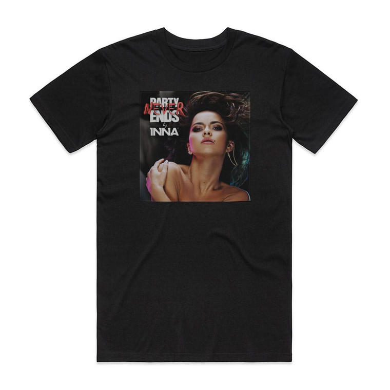 Inna Party Never Ends 2 Album Cover T-Shirt Black