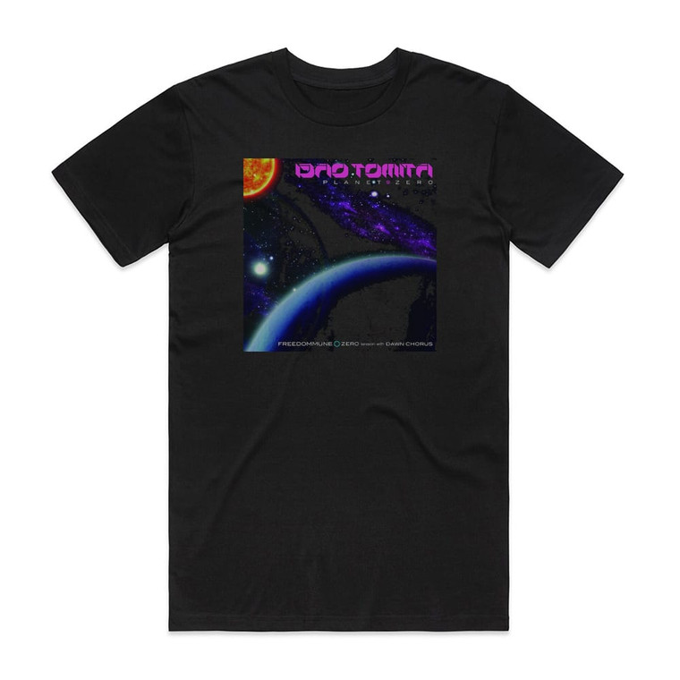 Isao Tomita Planets Zerofreedommunezero Session With Dawn Chorus Syn Album Cover T-Shirt Black