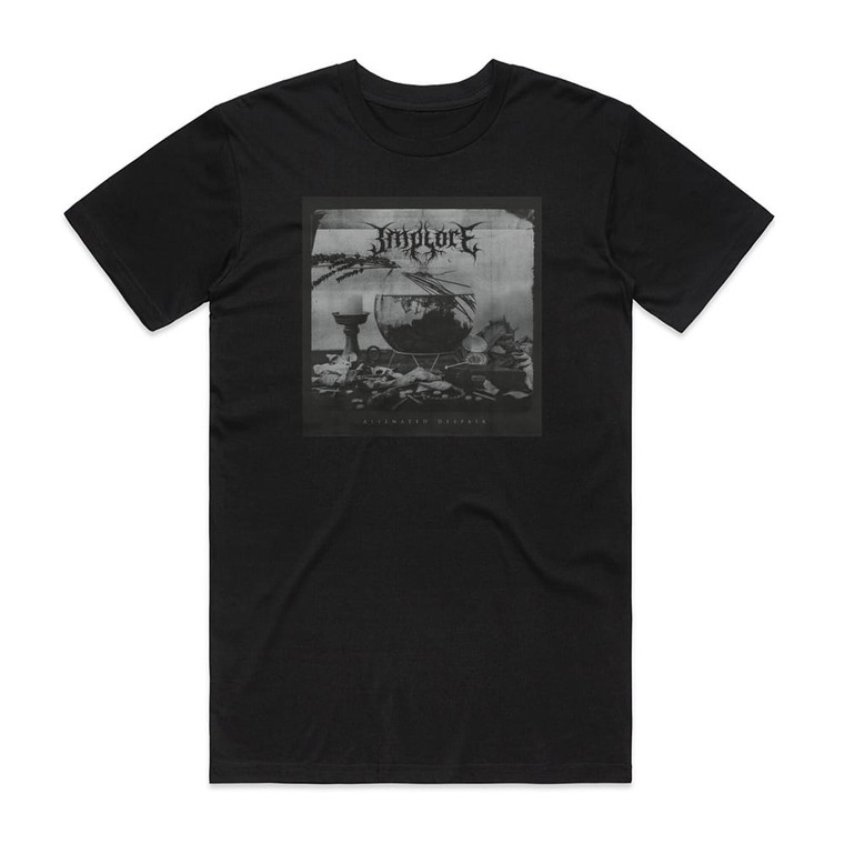 Implore Alienated Despair Album Cover T-Shirt Black