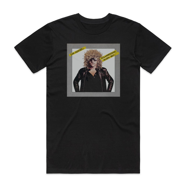 Ian Hunter All American Alien Boy 1 Album Cover T-Shirt Black