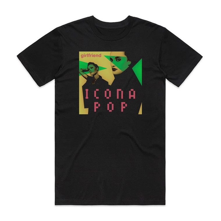 Icona Pop Girlfriend Album Cover T-Shirt Black