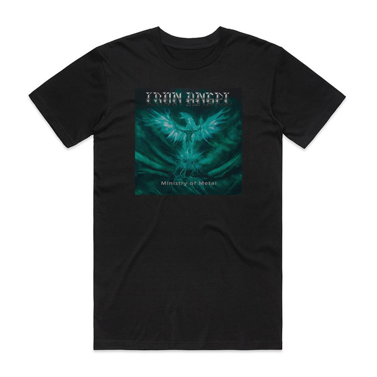 Iron Angel Ministry Of Metal Album Cover T-Shirt Black