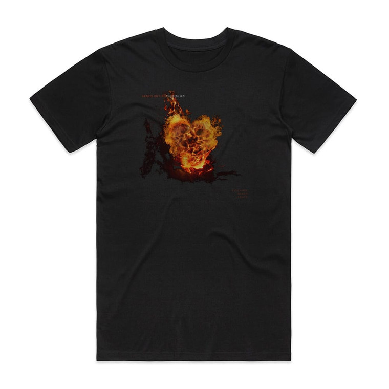 Illenium Hearts On Fire The Remixes Album Cover T-Shirt Black