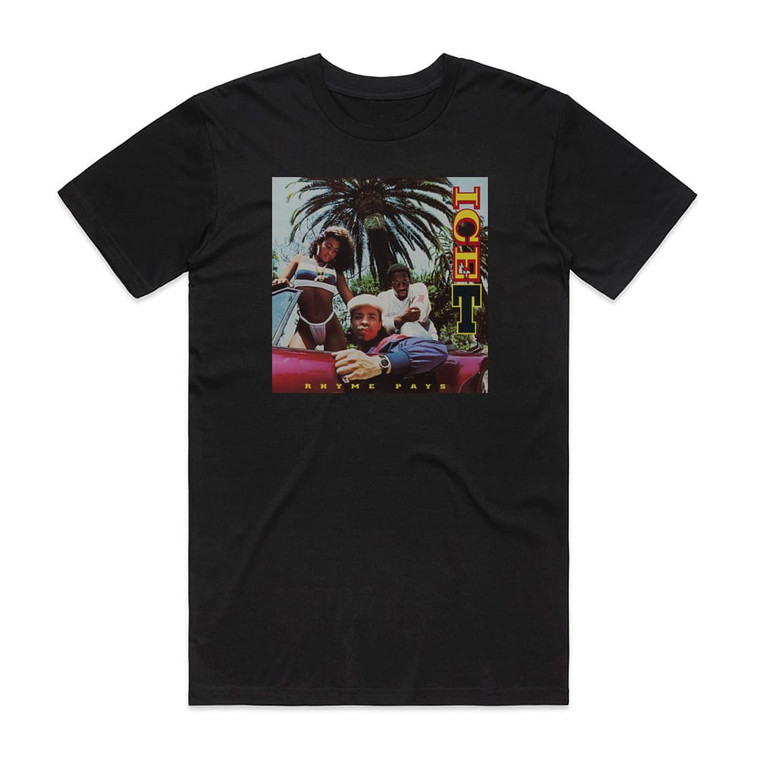 Ice-T Rhyme Pays Album Cover T-Shirt Black