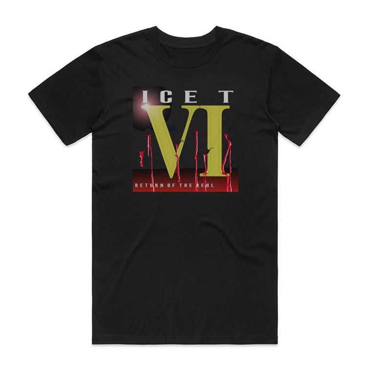 Ice-T Vi Return Of The Real Album Cover T-Shirt Black