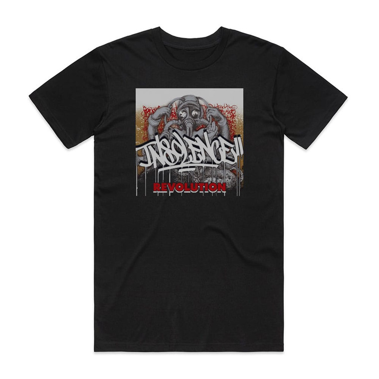 Insolence Revolution Album Cover T-Shirt Black
