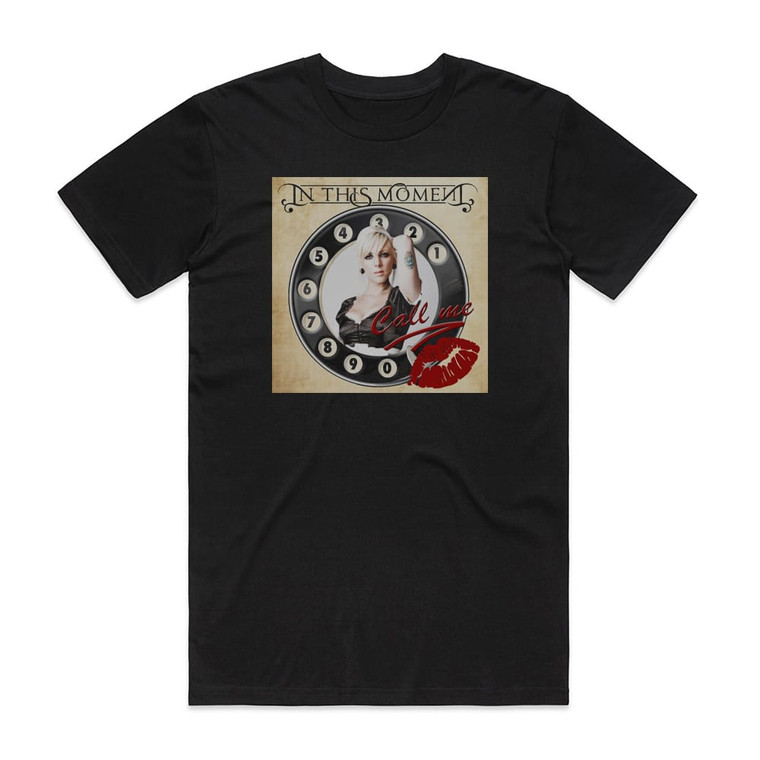 In This Moment Call Me Album Cover T-Shirt Black