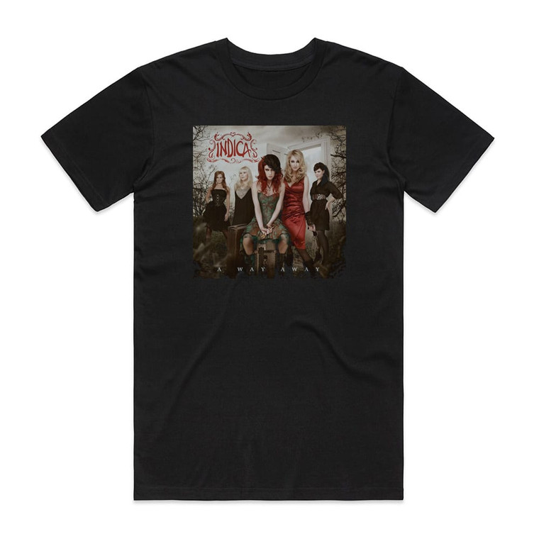 Indica A Way Away Album Cover T-Shirt Black