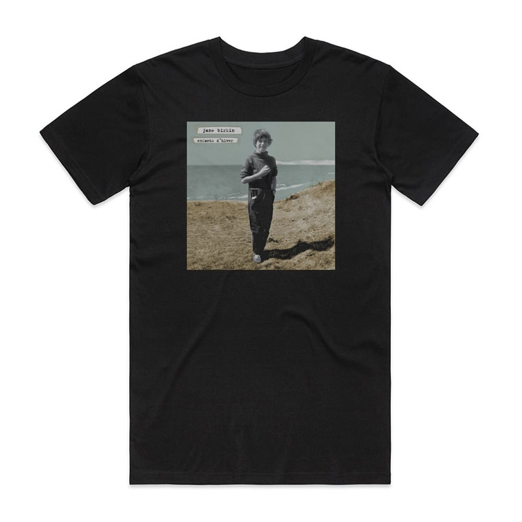 Jane Birkin Enfants Dhiver Album Cover T-Shirt Black