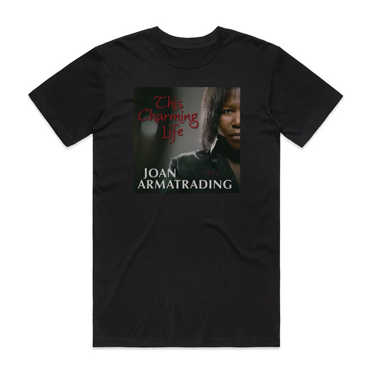 Joan Armatrading This Charming Life Album Cover T-Shirt Black