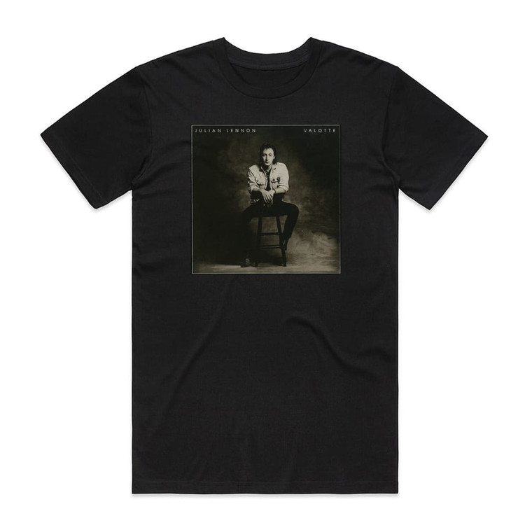 Julian Lennon Valotte Album Cover T-Shirt Black
