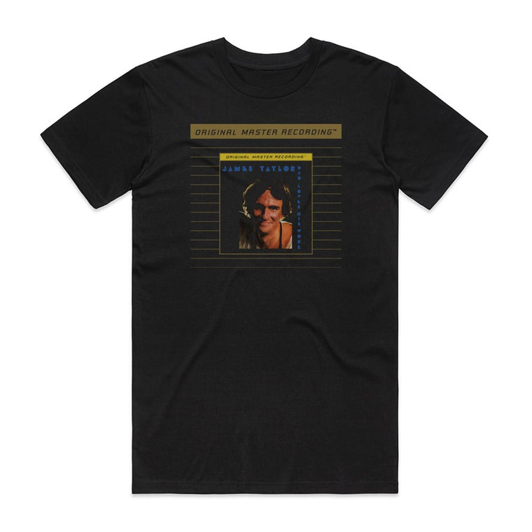 James Taylor Dad Loves His Work Album Cover T-Shirt Black