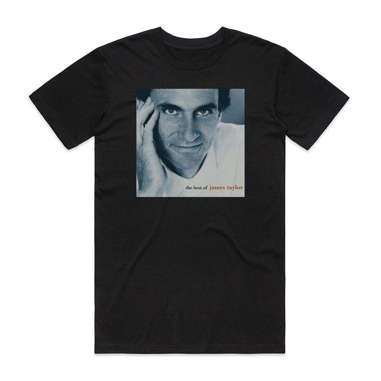 James Taylor The Best Of James Taylor Album Cover T-Shirt Black