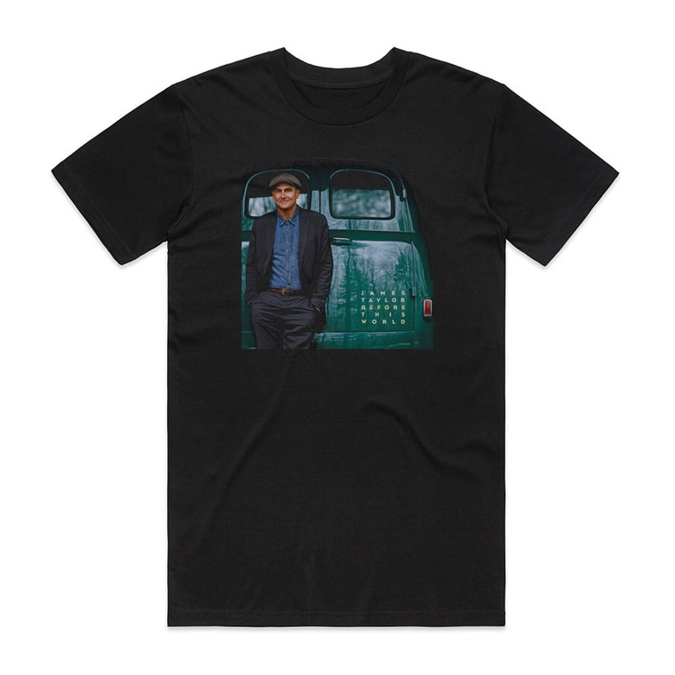 James Taylor Before This World Album Cover T-Shirt Black