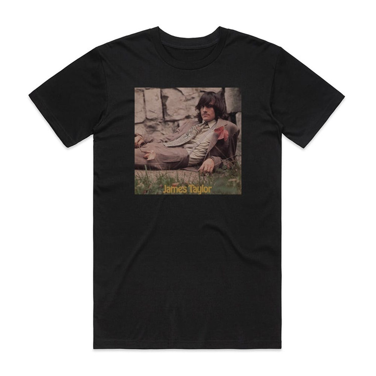 James Taylor James Taylor 1 Album Cover T-Shirt Black