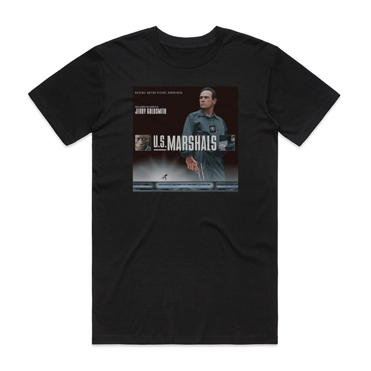 Jerry Goldsmith Us Marshals Album Cover T-Shirt Black