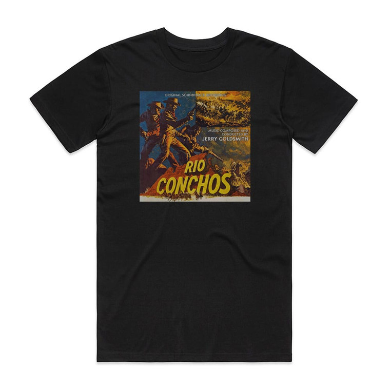 Jerry Goldsmith Rio Conchos 1 Album Cover T-Shirt Black