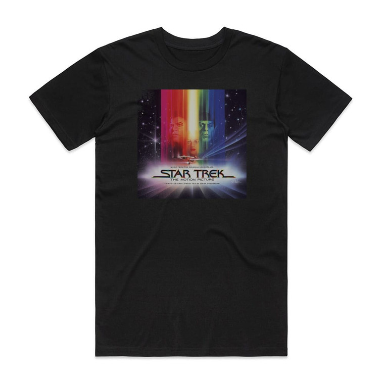 Jerry Goldsmith Star Trek The Motion Picture 2 Album Cover T-Shirt Black