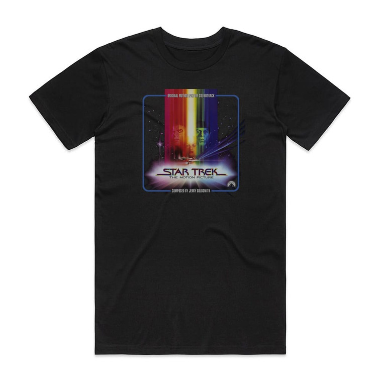 Jerry Goldsmith Star Trek The Motion Picture 3 Album Cover T-Shirt Black