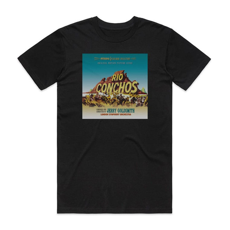 Jerry Goldsmith Rio Conchos Album Cover T-Shirt Black