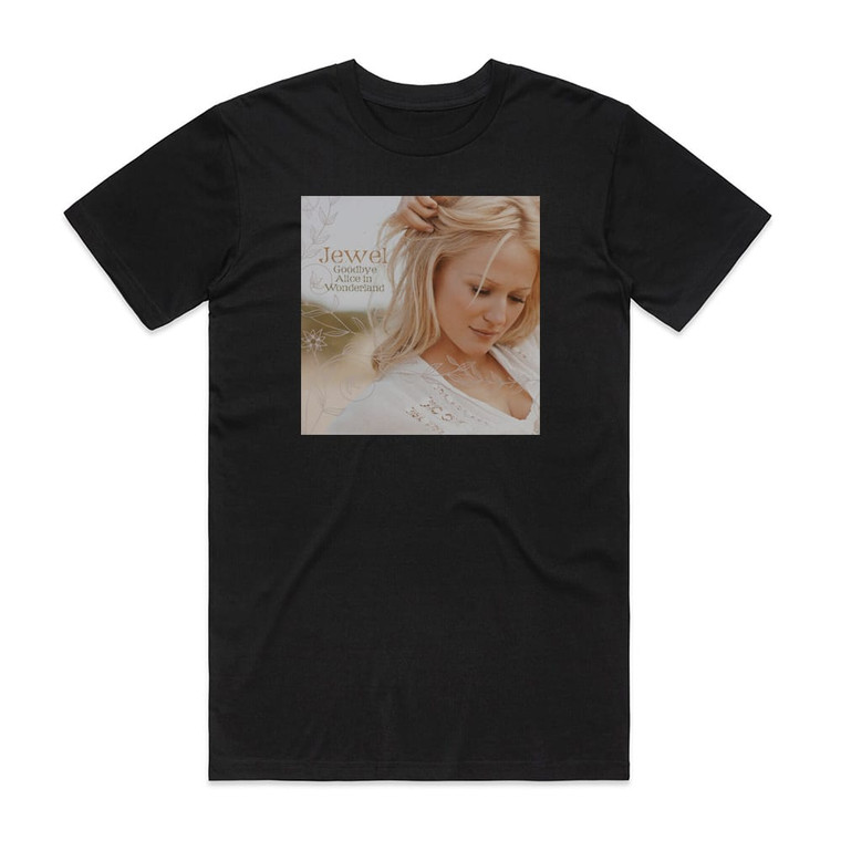 Jewel Goodbye Alice In Wonderland Album Cover T-Shirt Black