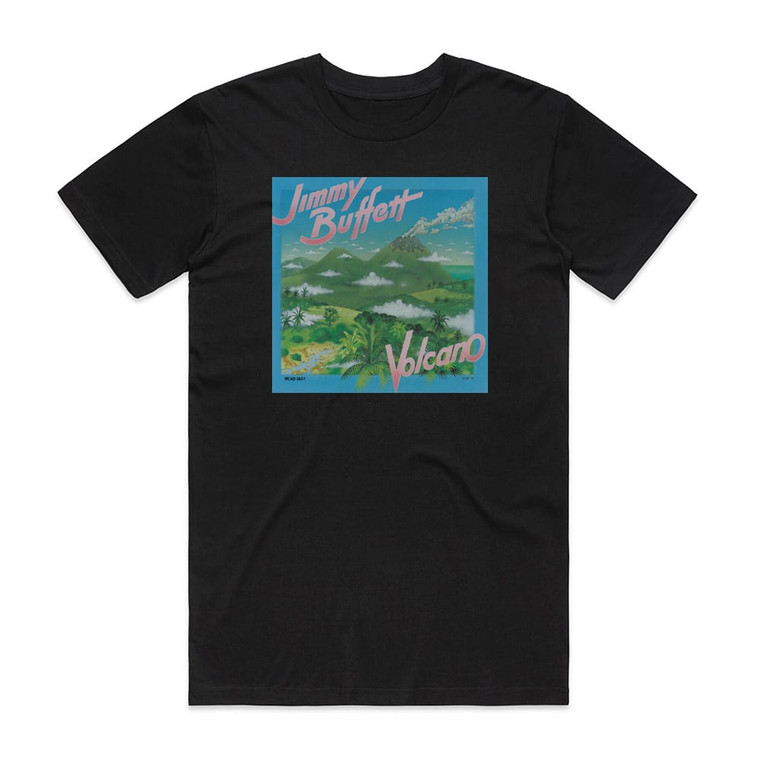 Jimmy Buffett Volcano Album Cover T-Shirt Black