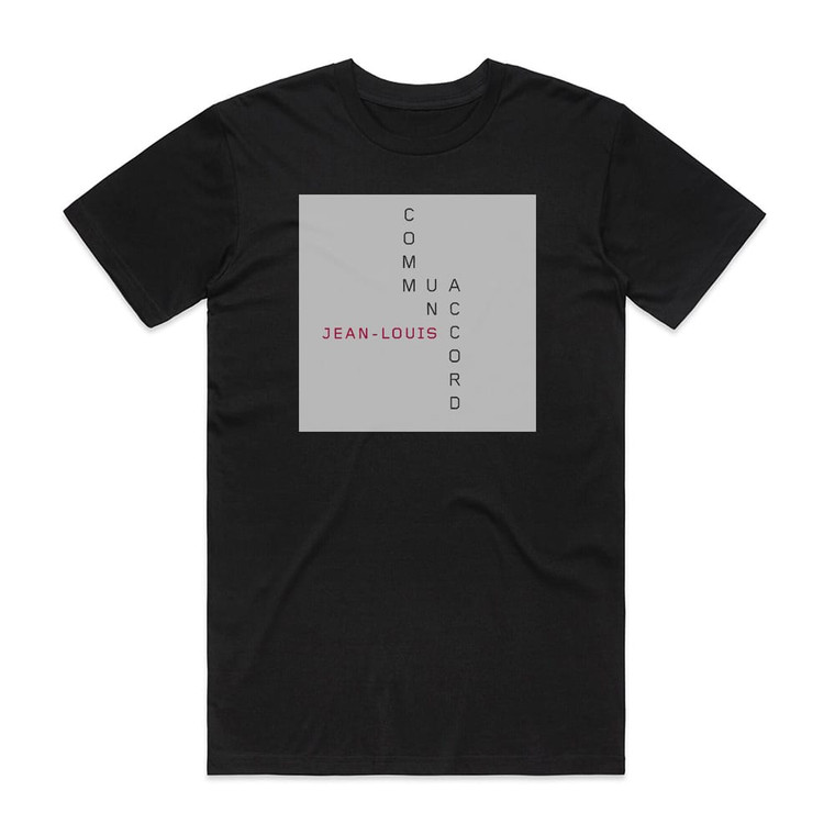 Jea Louis Aubert Comme Un Accord Album Cover T-Shirt Black