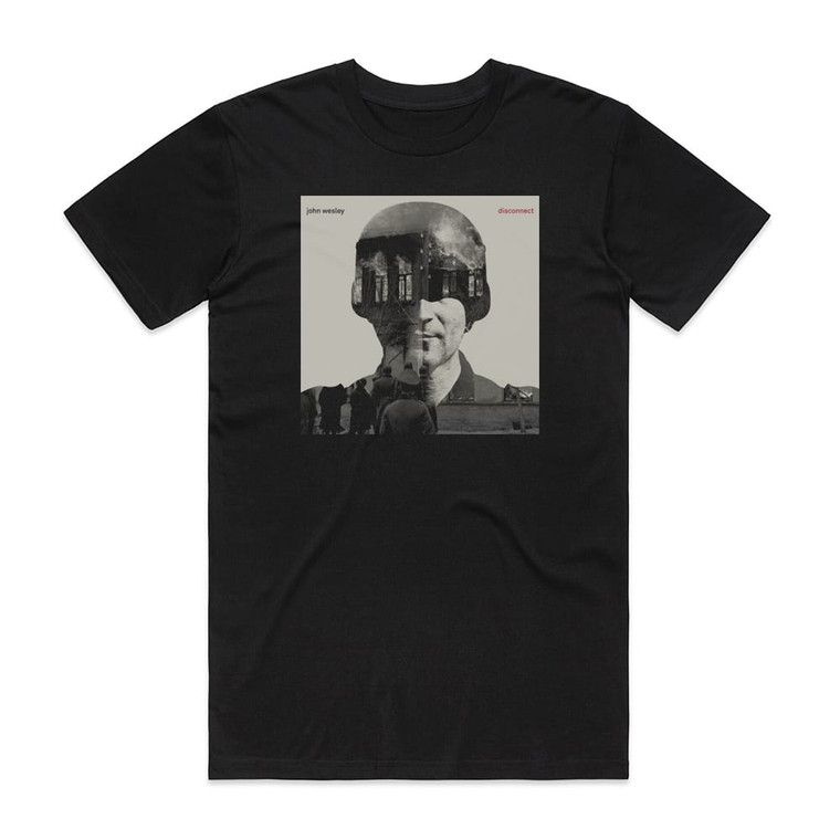 John Wesley Disconnect Album Cover T-Shirt Black