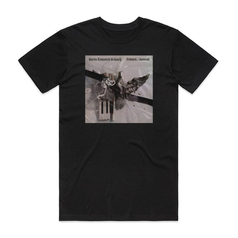 Jazz Q Hvzdo Asteroid Album Cover T-Shirt Black