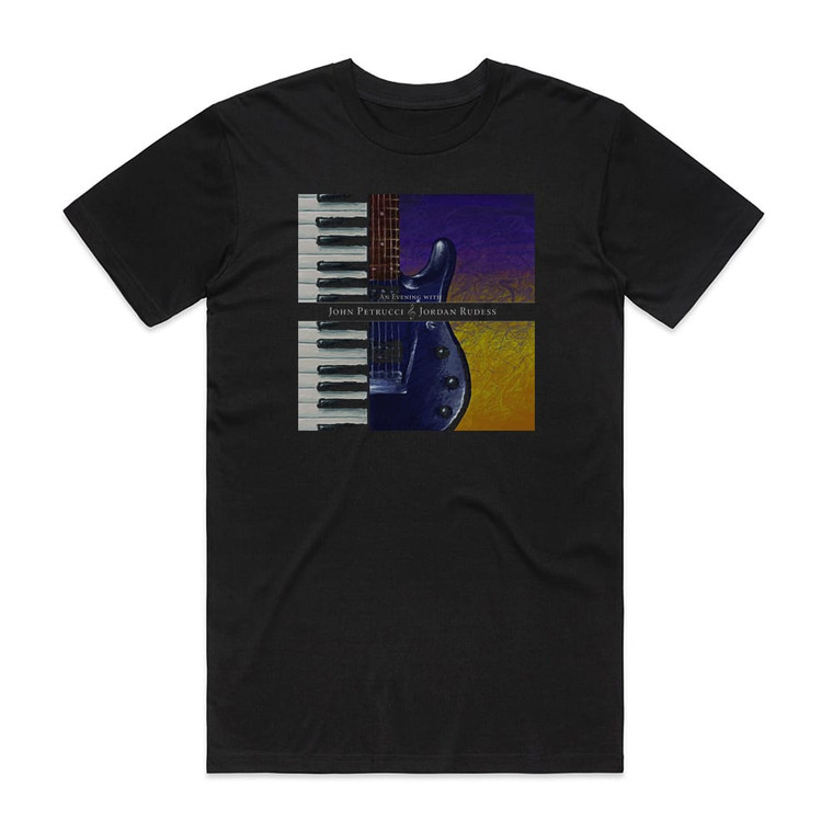 Jordan Rudess An Evening With John Petrucci Jordan Rudess 1 Album Cover T-Shirt Black
