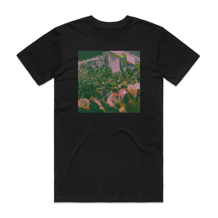 Japanische Kampfhorspiele Bilder Fressen Strom Album Cover T-Shirt Black